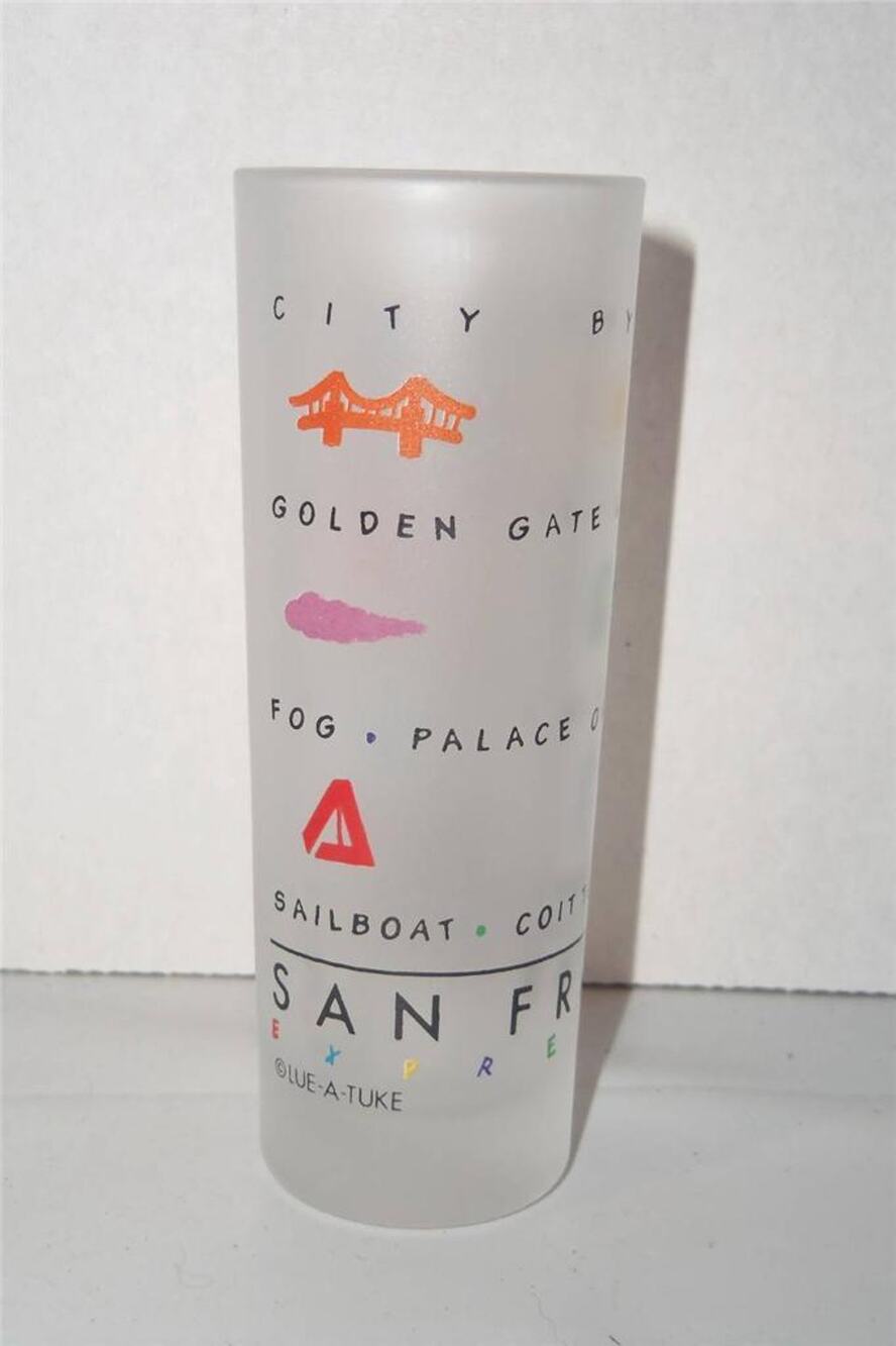 San Francisco Expressions Frosted Tall Shot Glass -081409